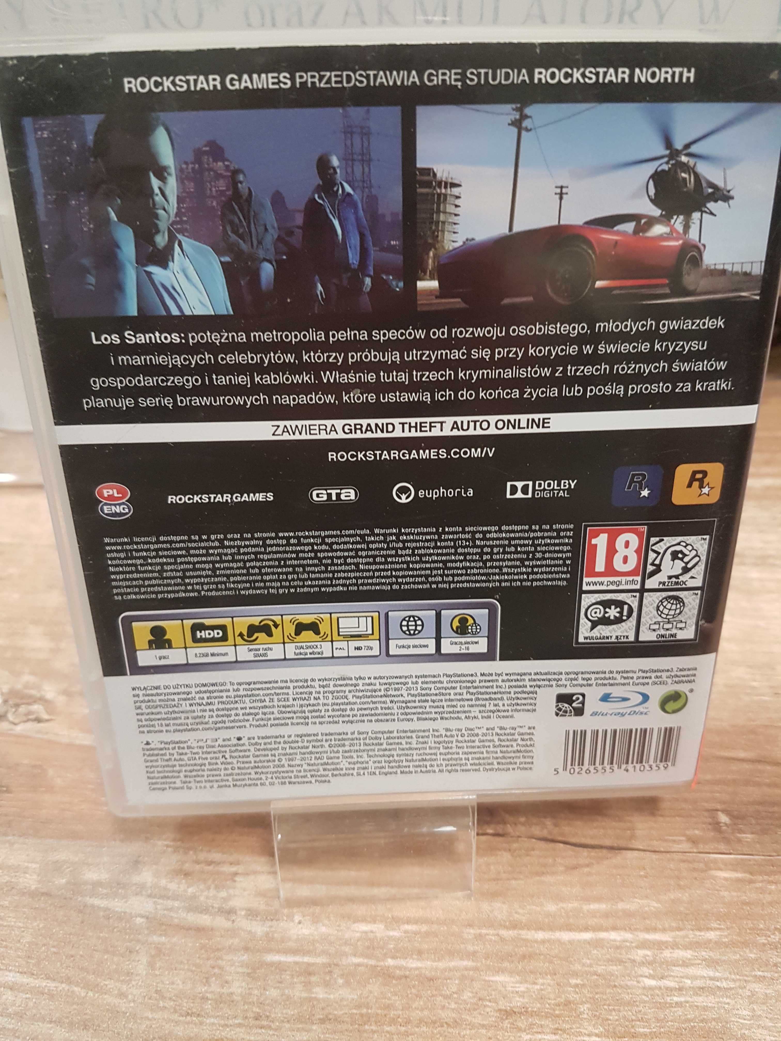 Grand Theft Auto V PS3, Sklep Wysyłka Wymiana