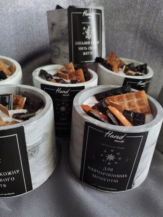 Свеча шоколад и карамель