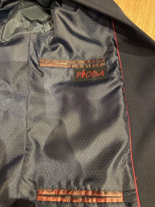 Granatowy Garnitur PIOBA  r. 44/176