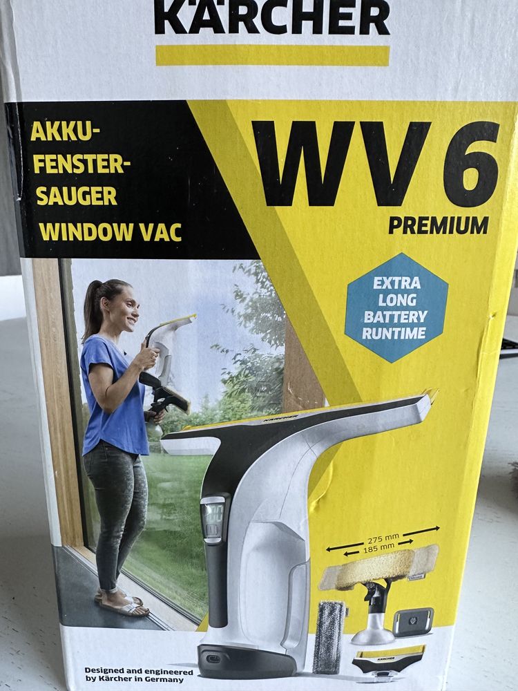 Продам новий бездротовий пилосос для вікон Karcher WV6 Premium