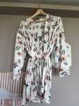 Szlafrok kimono team Bride dla panny młodej w kwiaty panieński