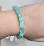 Niebieska błękitna turkusowa bransoletka z akrylu handmade