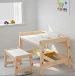 Biurko IKEA Flisat dla dziecka regulowane