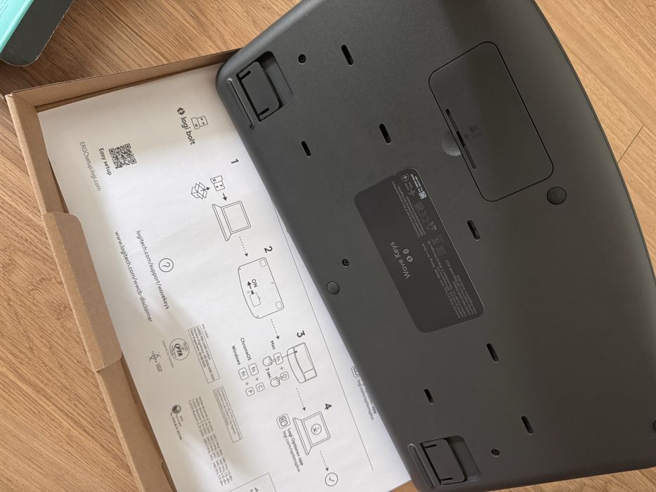 Teclado sem fios ergonomico