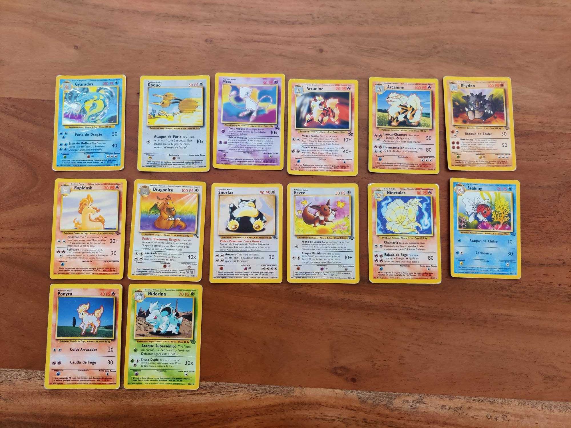 Cartas Pokémon - Raras, Holo, etc