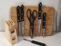 Набор ножей на деревянной подставке 7 предметов Wellberg WB-8811