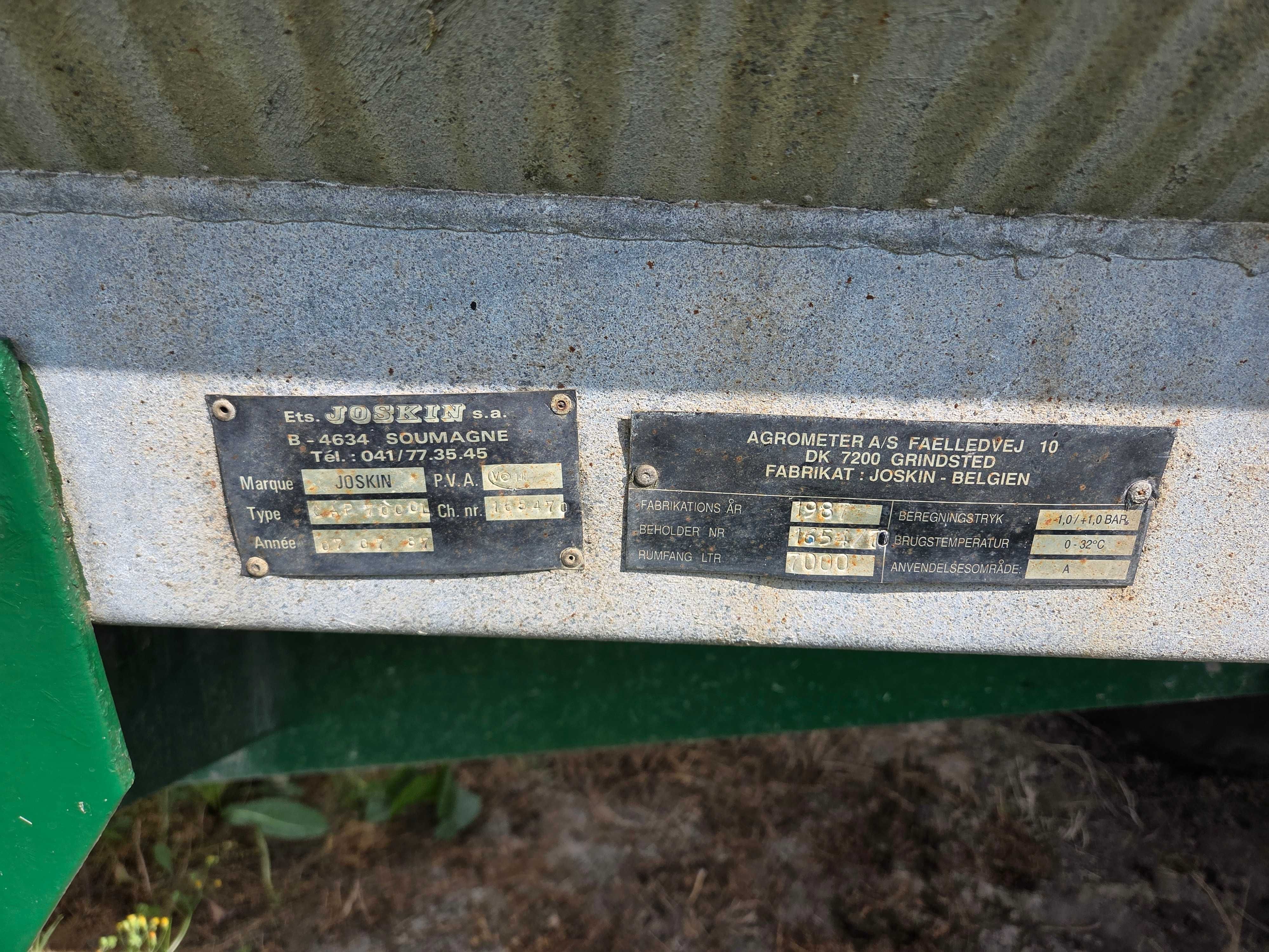 Beczkowóz joskin 7000l