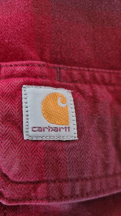 Koszula w kratę Carhartt. Czerwona. Gruba. Rozmiar M.  Skate drip y2k