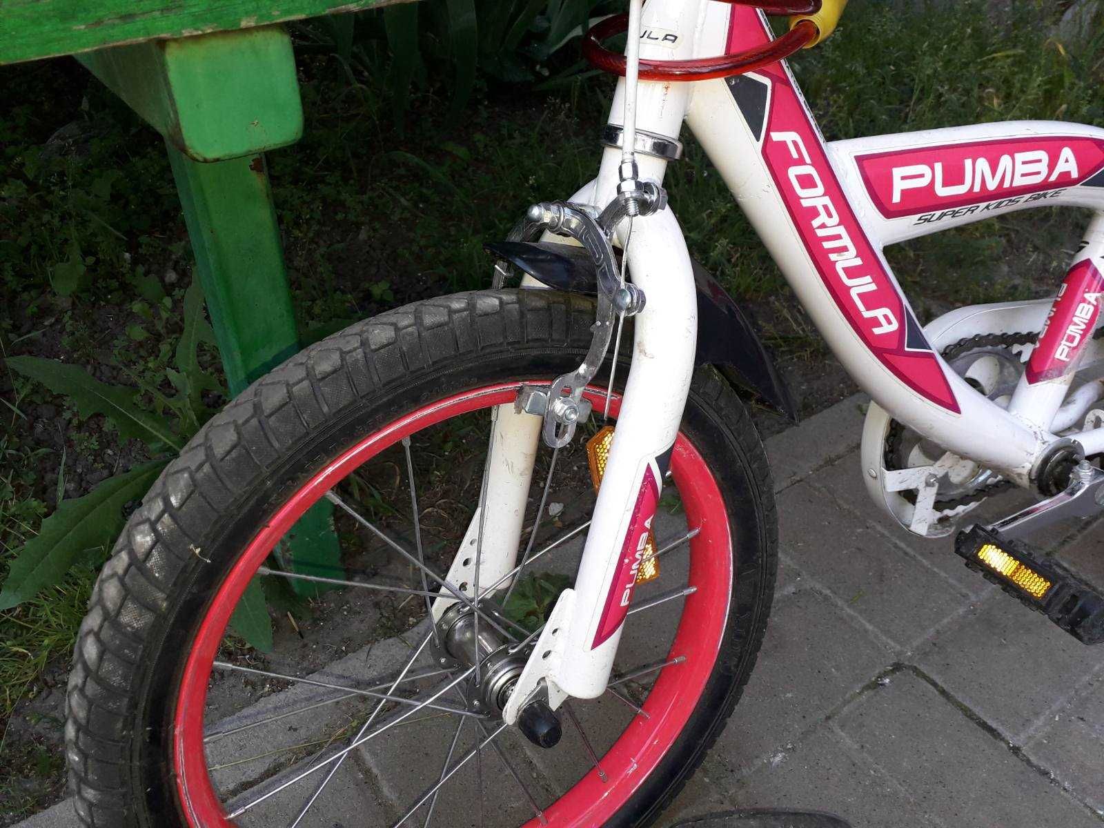 Велосипед formula pumba с колёсами 16 дюймов и боковыми колёсиками
