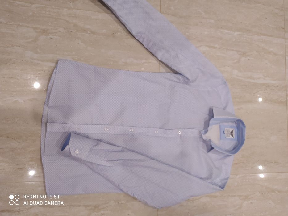 Koszula męska/młodzieżowa S kołnierzyk 37/38