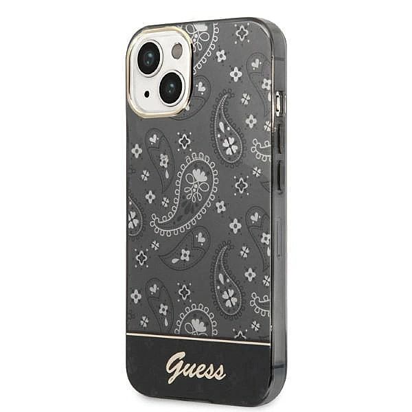 Etui Guess Bandana Paisley na iPhone 14 Plus - czarne