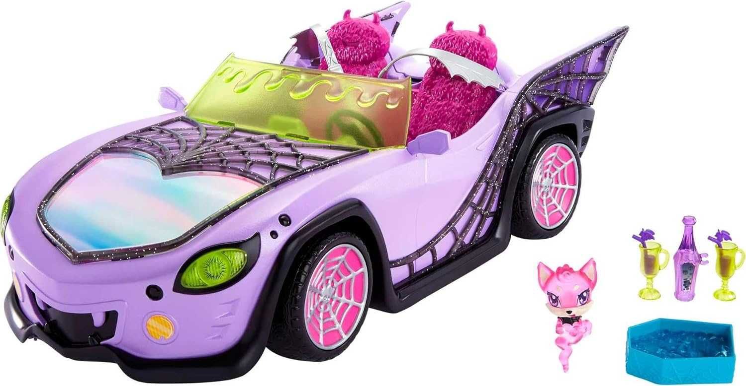 Монстер Хай машина монстромобиль с питомцем кабриолет Monster High Car