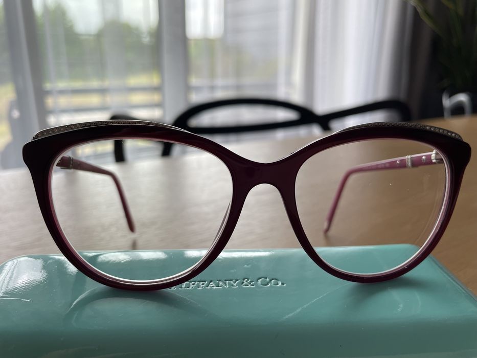 Okulary korekcyjne Tiffany ze szkłami korekcyjnymi Essilor