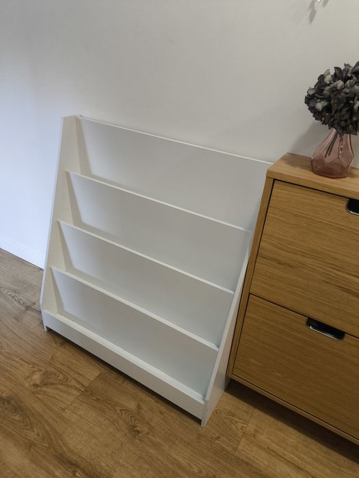 Regał na książki, regał dla dzieci biały, biblioteczka