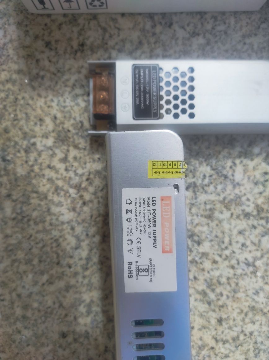 Programador luz led 12v  / Fonte alimentação