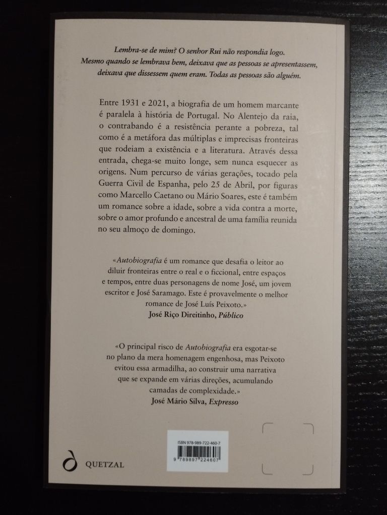 Livro "Almoço de Domingo" de José Luís Peixoto