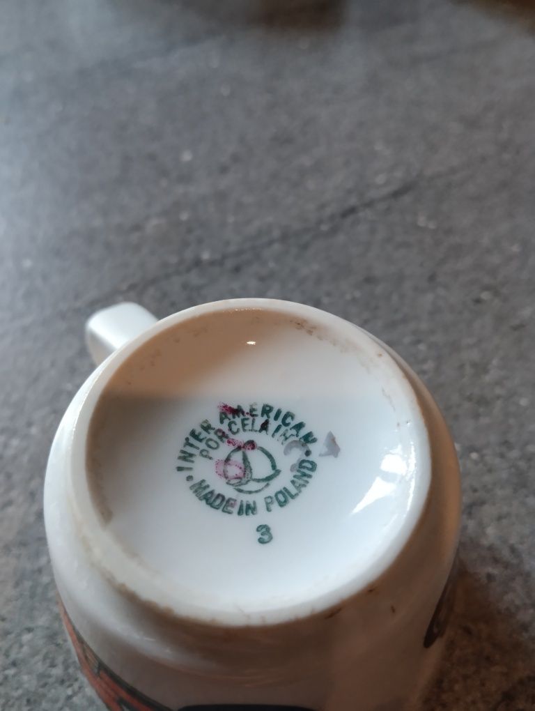 Kubek polska porcelana PRL