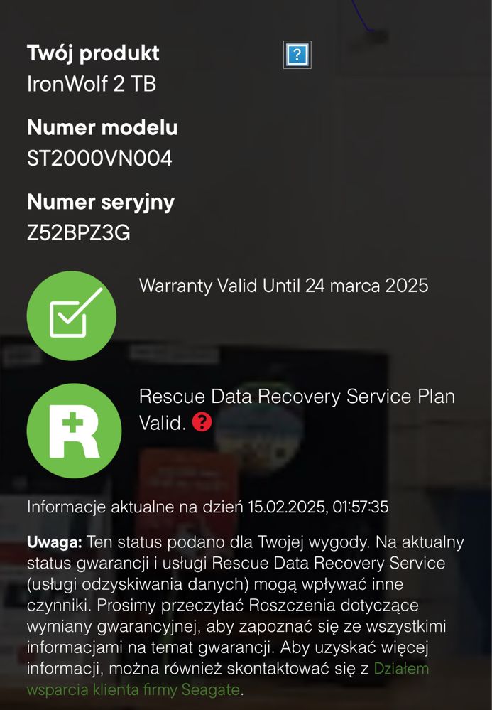 Seagate IronWolf NAS ST2000VN004 2TB Nowy
