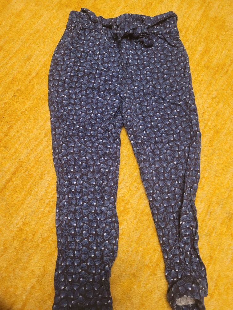 Spodnie wiskozowe letnie cienkie okaidi r 5a 110cm