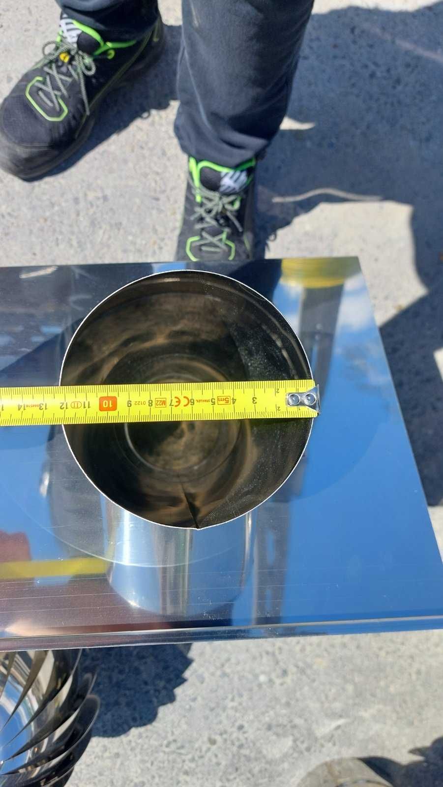 Kominek Komin wentylacyjny Nierdzewka Turbo - Went Blach - Blachtex