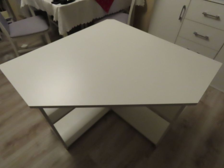 Biurko narożne białe 80x80 OKAZJA!!!