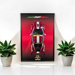 Колекційна Bburago З АРТ Рамкою (A4) 1:24 Ferrari Racing 488 Challenge