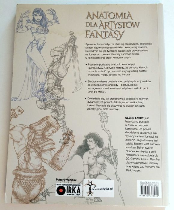 Anatomia dla artystów fantasy. Ilustrowany poradnik rysowania postaci