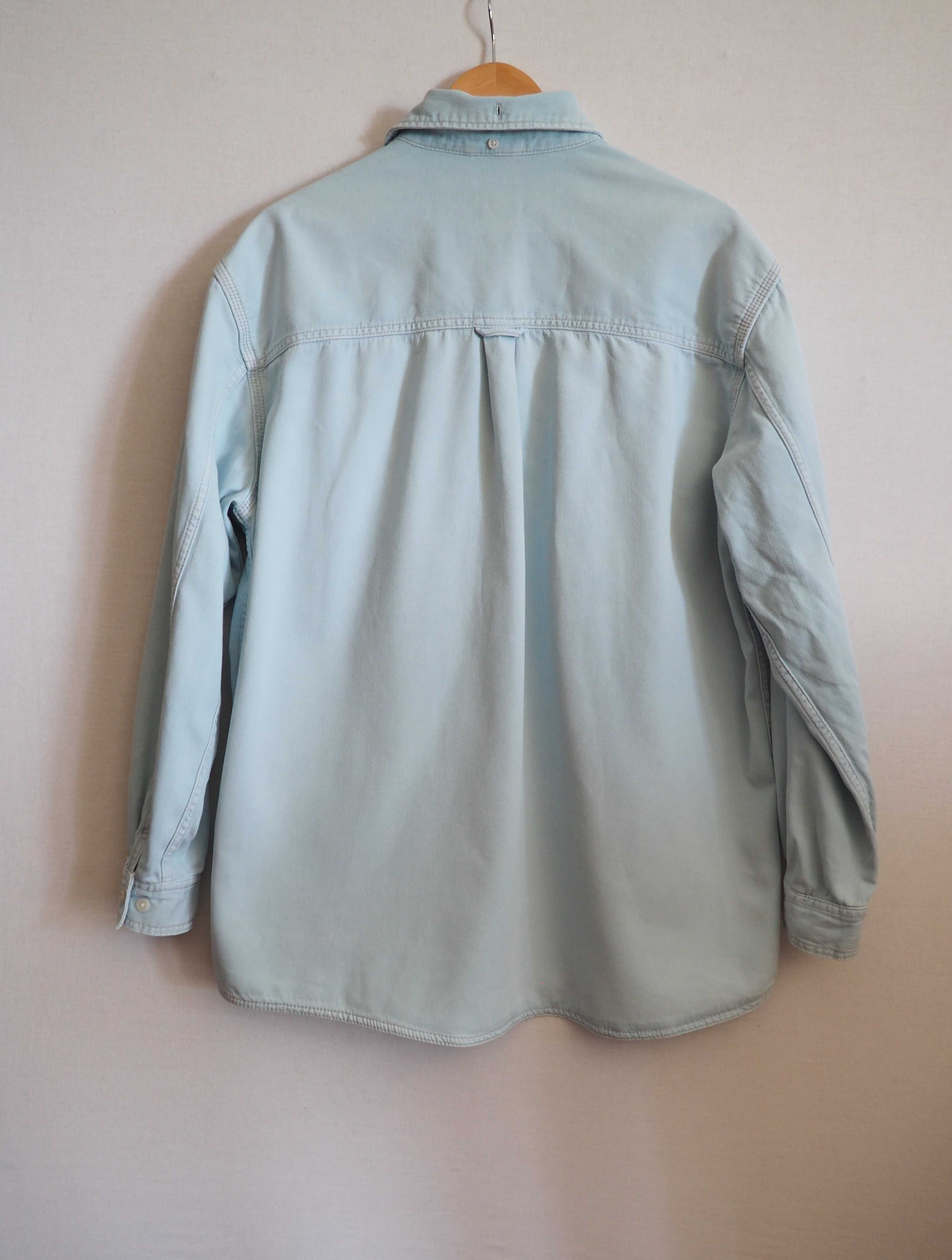 Zara Koszula Jeansowa Relaxed Fit Oversize L