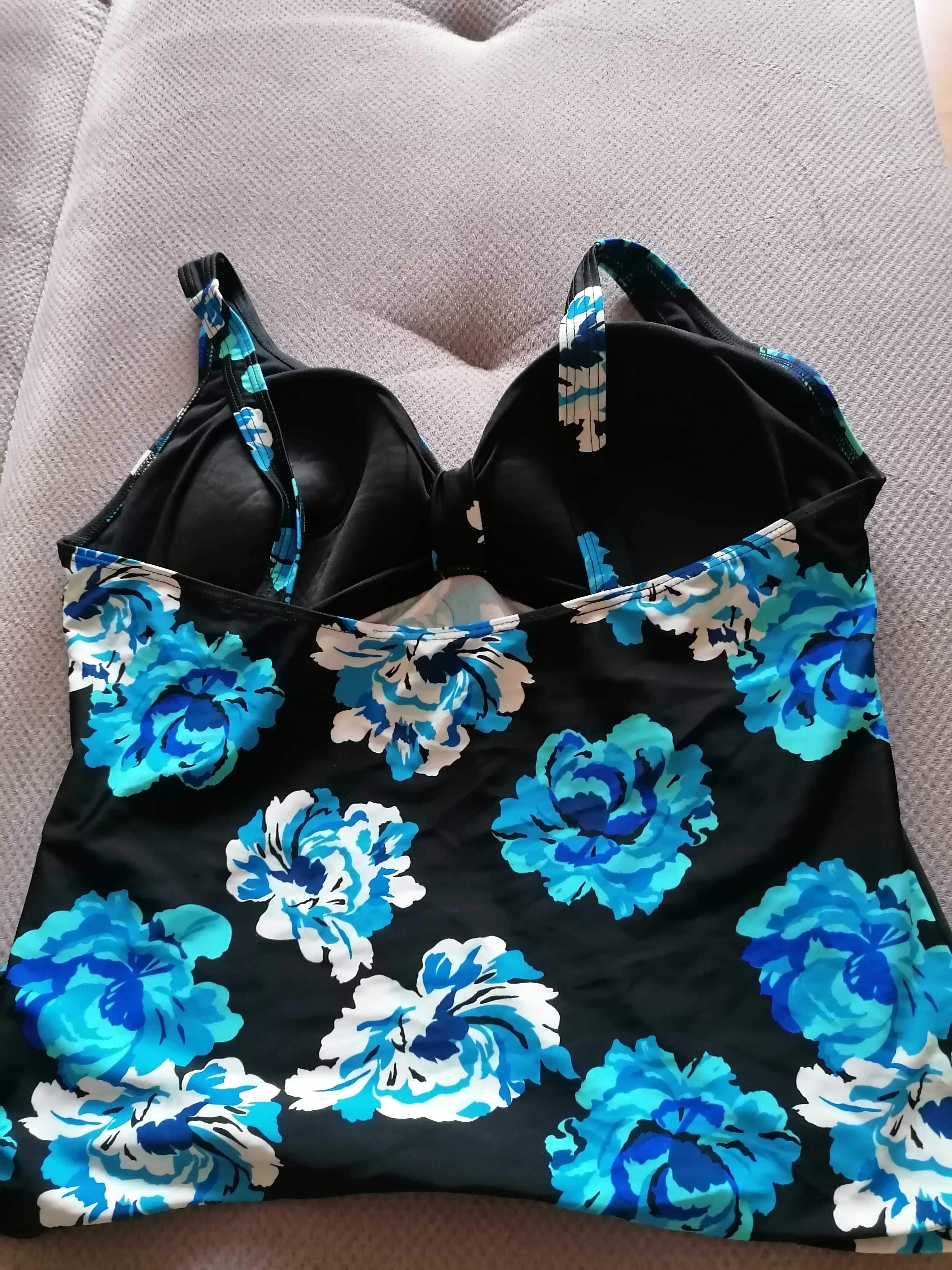 Piękne tankini kwiaty nowe 20 XXL