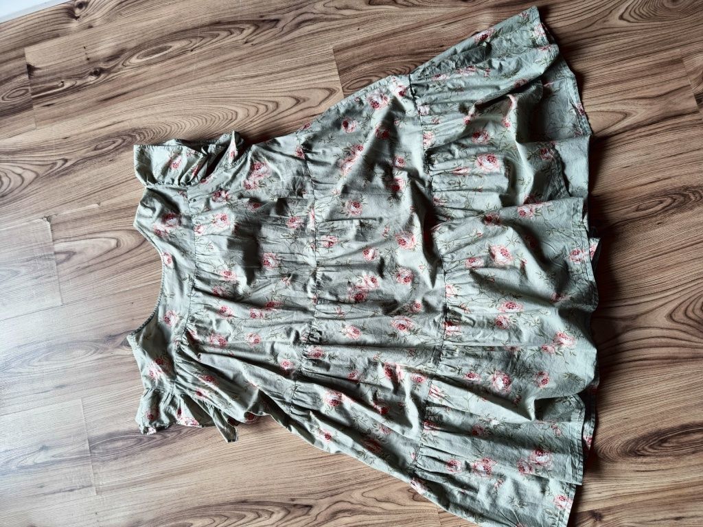 Zestaw sukienka mama newbie r.xs (oversize) oraz kombinezon r.104,