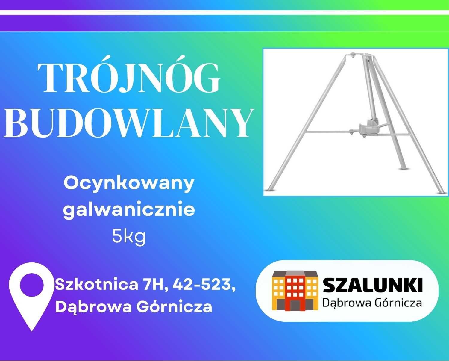Trójnóg budowlany statyw wspornik budowlany stojak