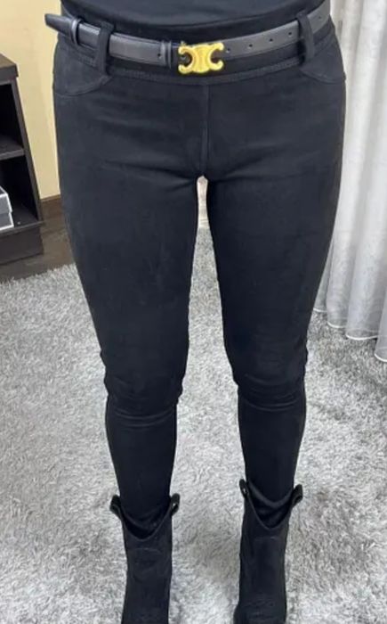 Штани, джеггінси, лосіни  із замші стрейч, нові!