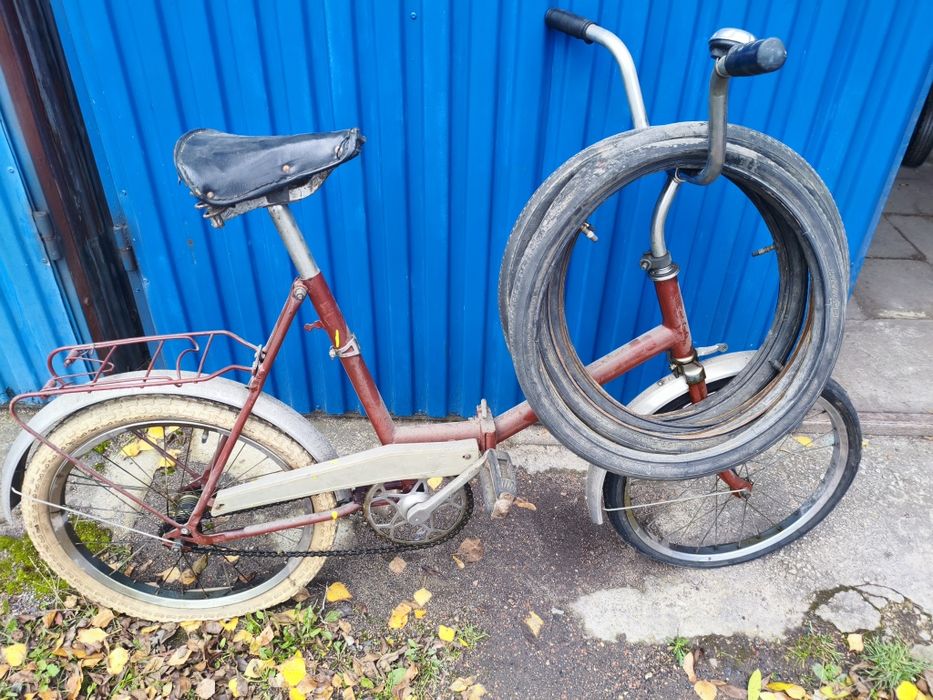 Stary rower Wigry + 4 opony