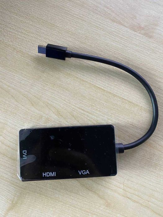 Конвертер mini Display Port папа на HDMI/VGA/DVI