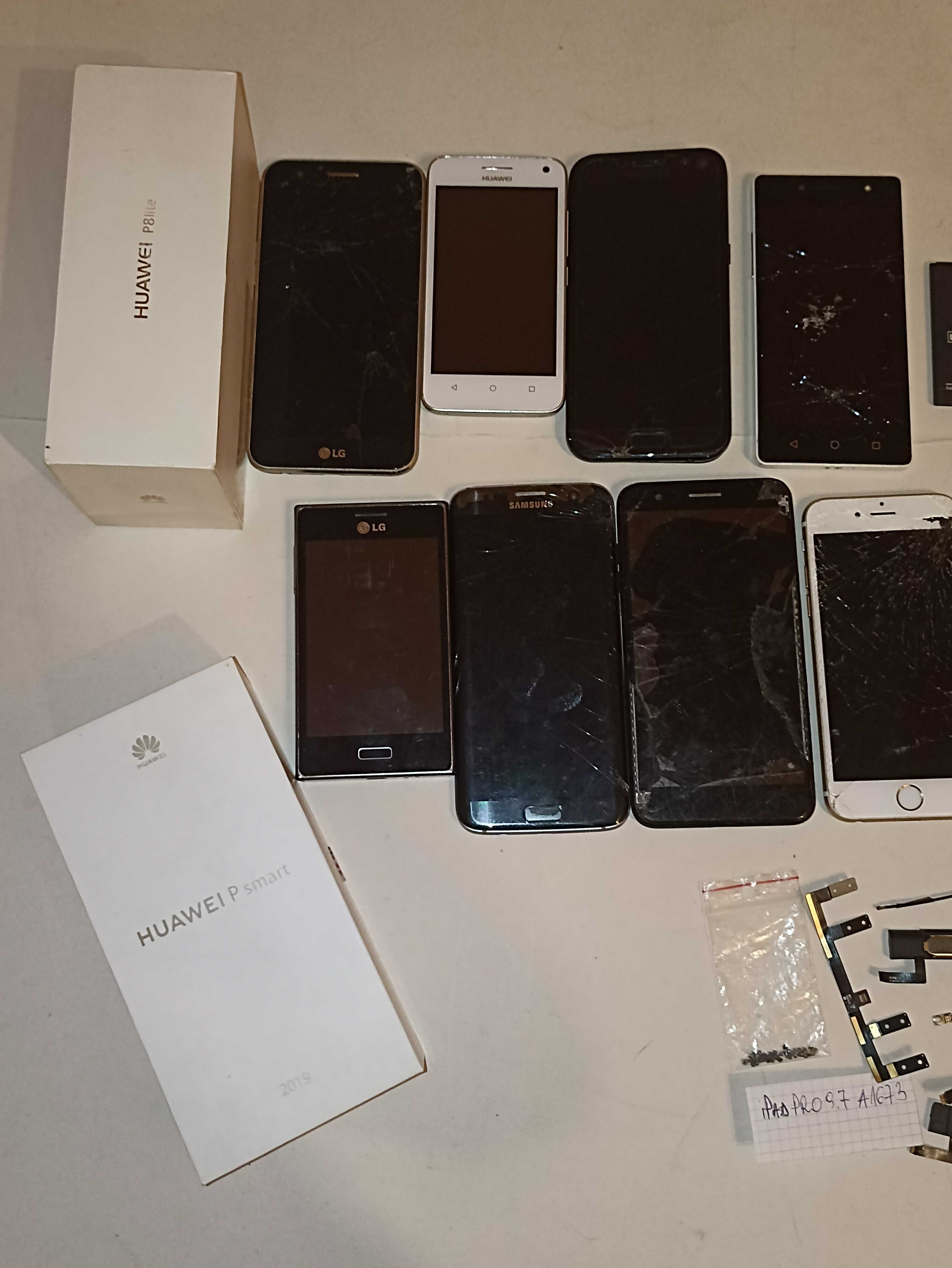 Telefony Samsung, Huawei, iPhone 6s... części zamienne