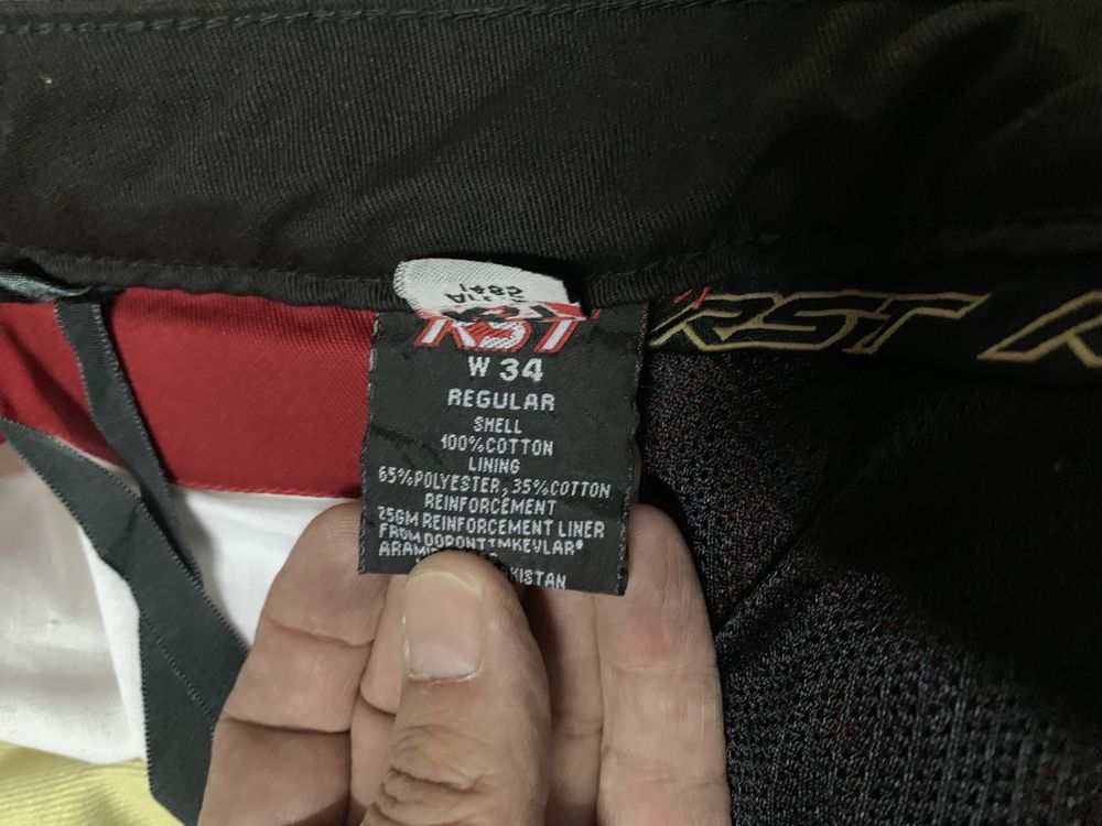 RST Calça de ganga, Comprida Aramid, cor preta