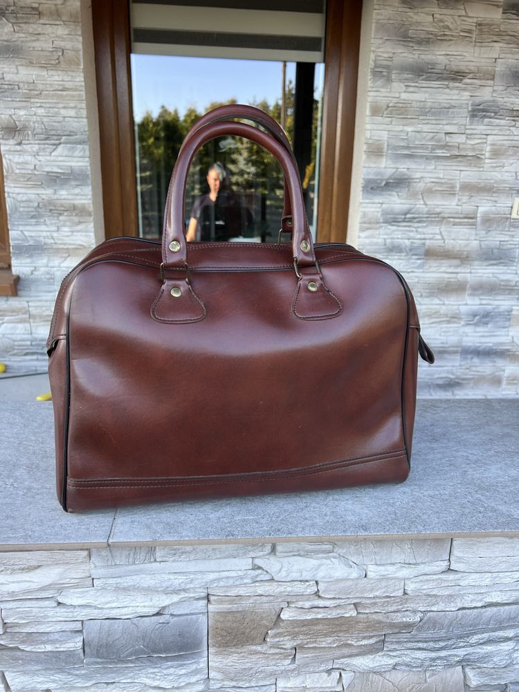 Torba podręczna podróżna z lat 60tych PRL