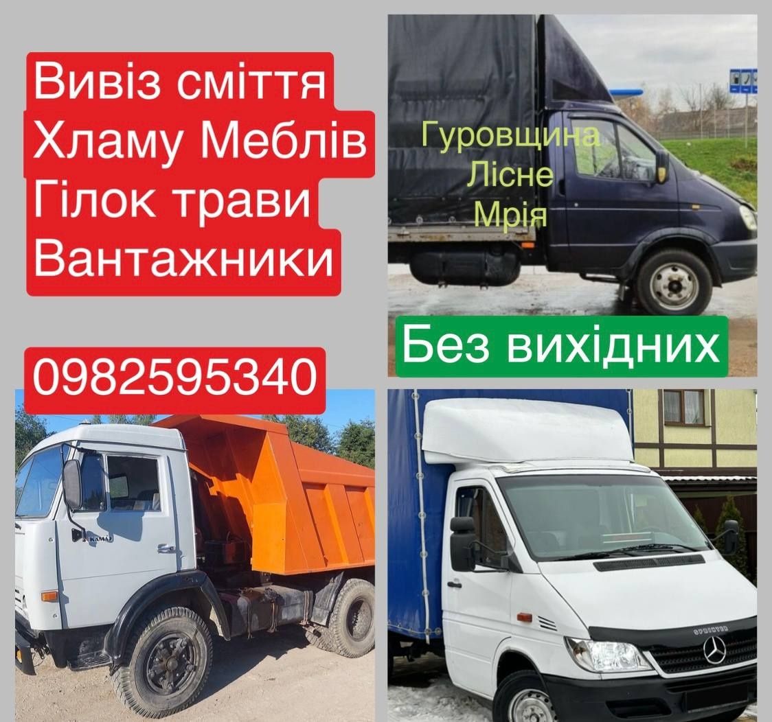 Вивіз будь-якого сміття Гуровщина Мрія