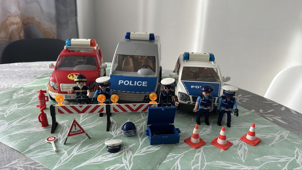 Playmobil straż pożarna i policja