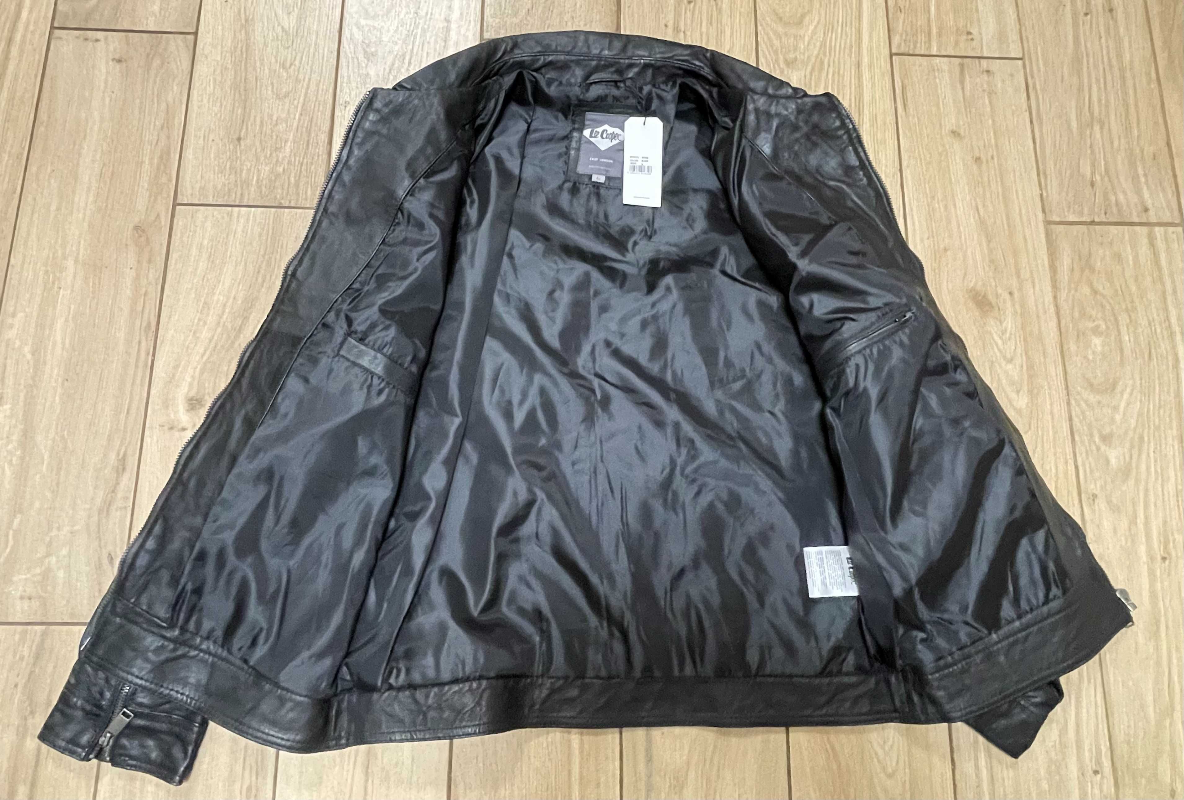 Lee Cooper stylowa kurtka męska 100% skóra owcza model BRIAG r. L