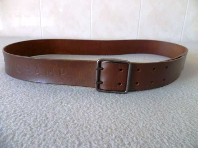 Cinto Longchamp - Pele de vitela - Castanho (Original Made in France)