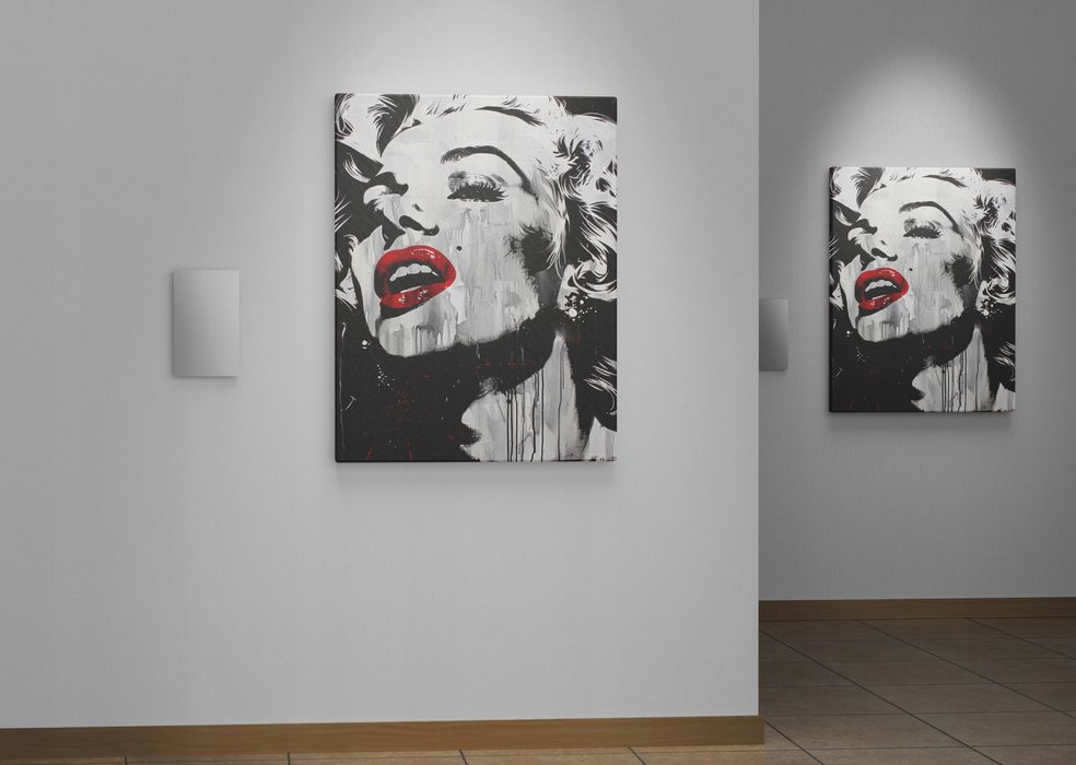 Obraz na płótnie Marilyn Monroe 75x100 cm - Ikona Popkultury w Pop-Art