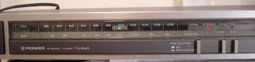 Tuner Pioneer TX-540 si vintage