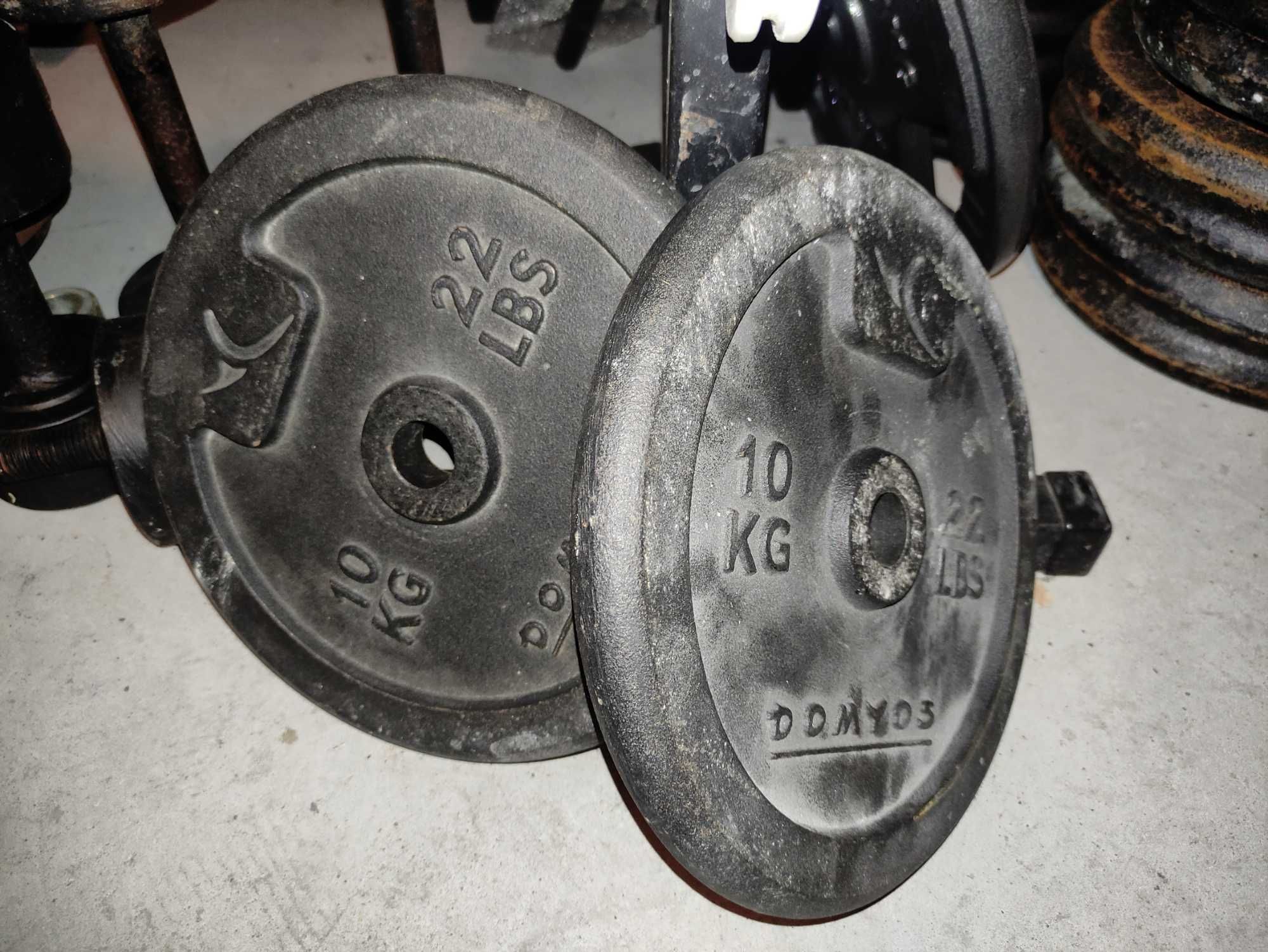 Obciążenie żeliwne Domyos Decathlon 2x10kg fi 29mm