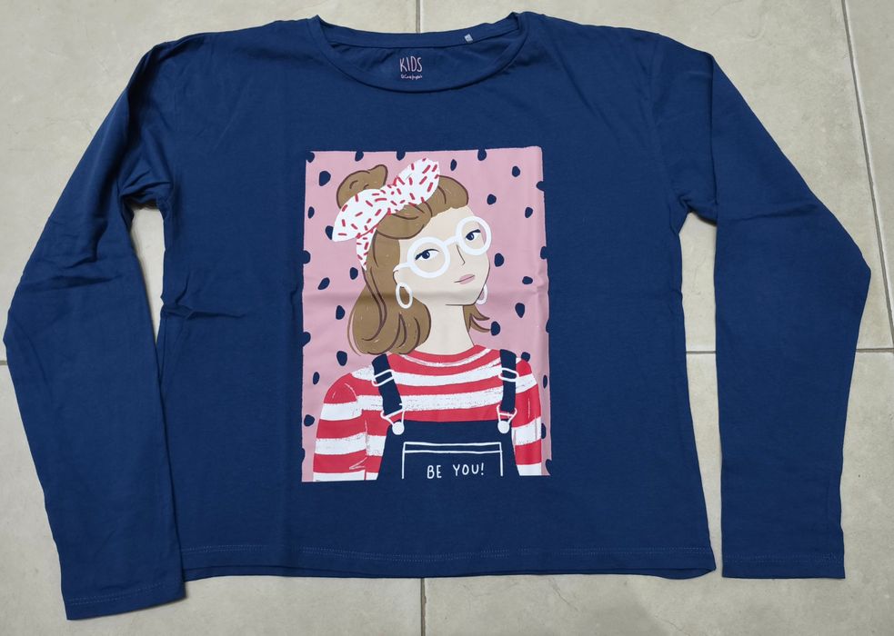 Camisola azul da Kids Collection