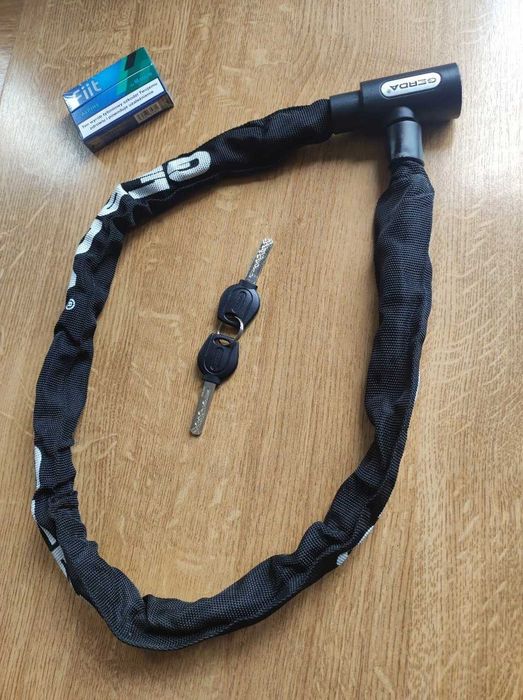 NOWE Zapięcie Zabezpieczenie roweru  GERDA CONTRA  łańcuch 90cm