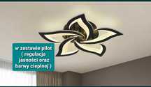 LAMPA Żyrandol LED SUFITOWA PLAFON pilot/app zmiana barwy oraz jasność