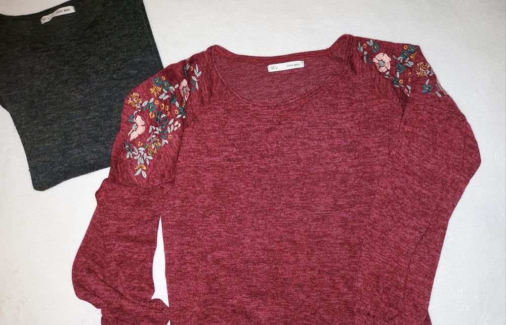 1 poncho Zara e 1 Pull&Bear- e Camisolas Sfera - tamanho L NOVOS