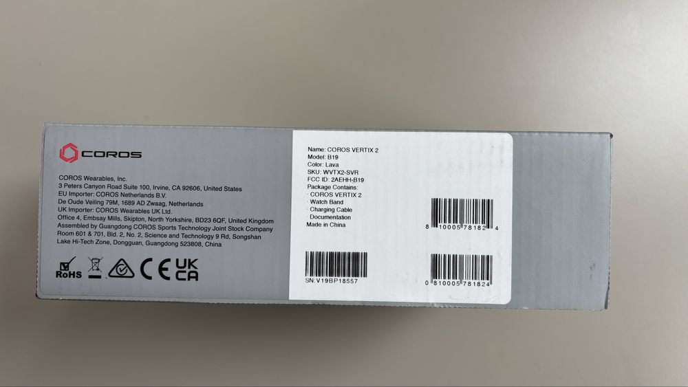 Zegarek Coros Vertix 2 + karabińczyk do uprzęży