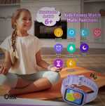 Smartwatch Kids 6-16 lat – Fitness, Krokomierz, Wodoodporny, Fioletowy